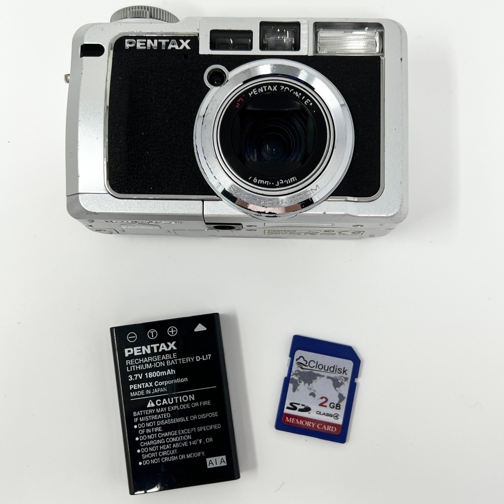 Pentax Optio 750Z 7MP CCD Digital Camera Tested Working READ AS-IS